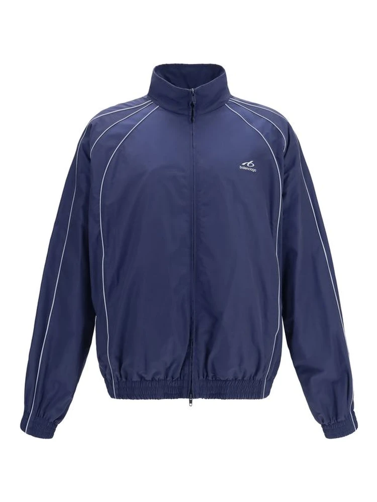 Blue Cotton Shell Jacket