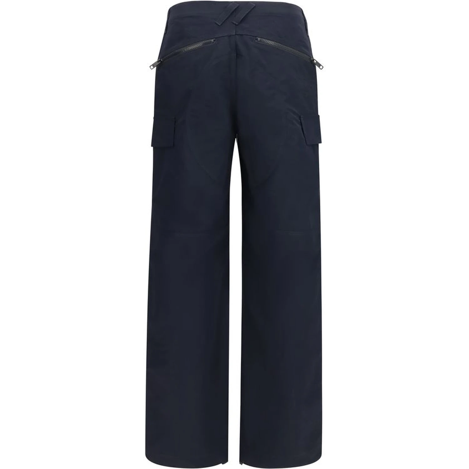 Blue Polyamide Cargo Pants