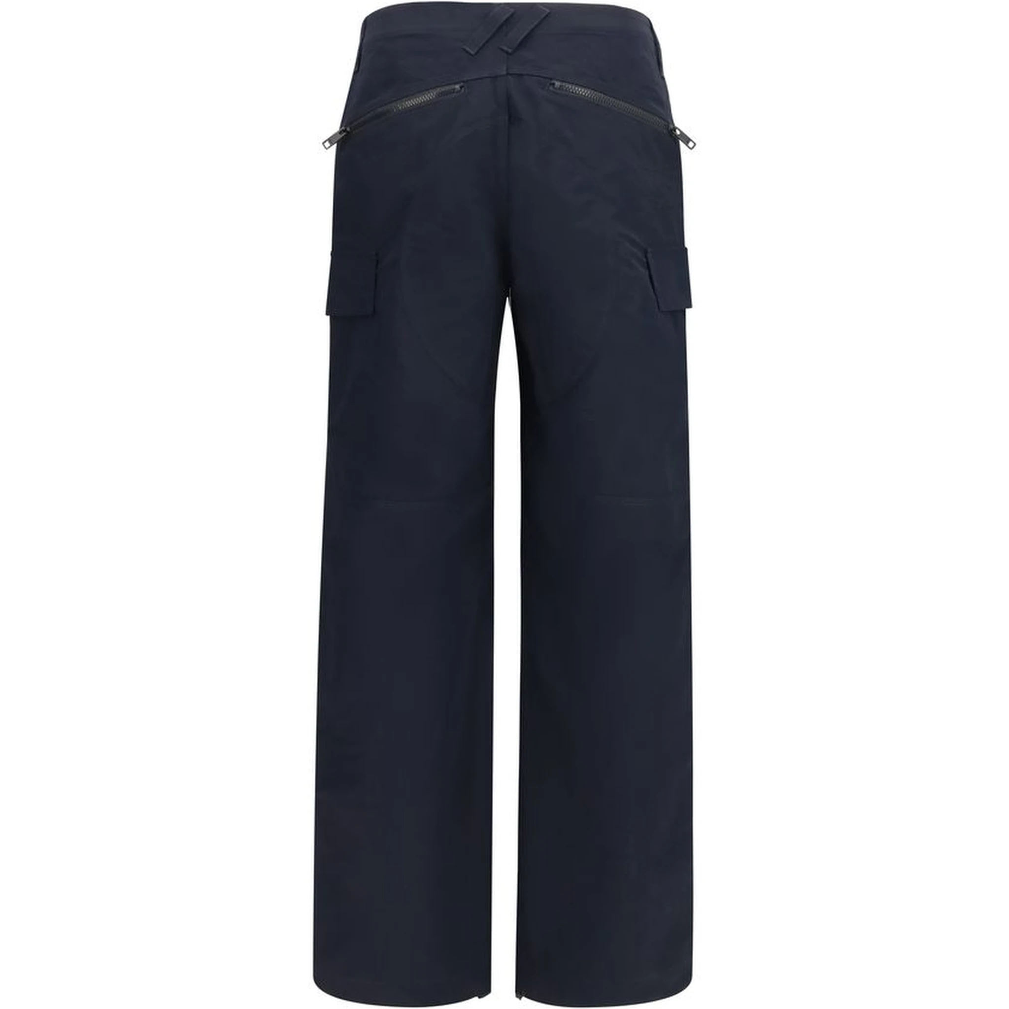 Blue Polyamide Cargo Pants