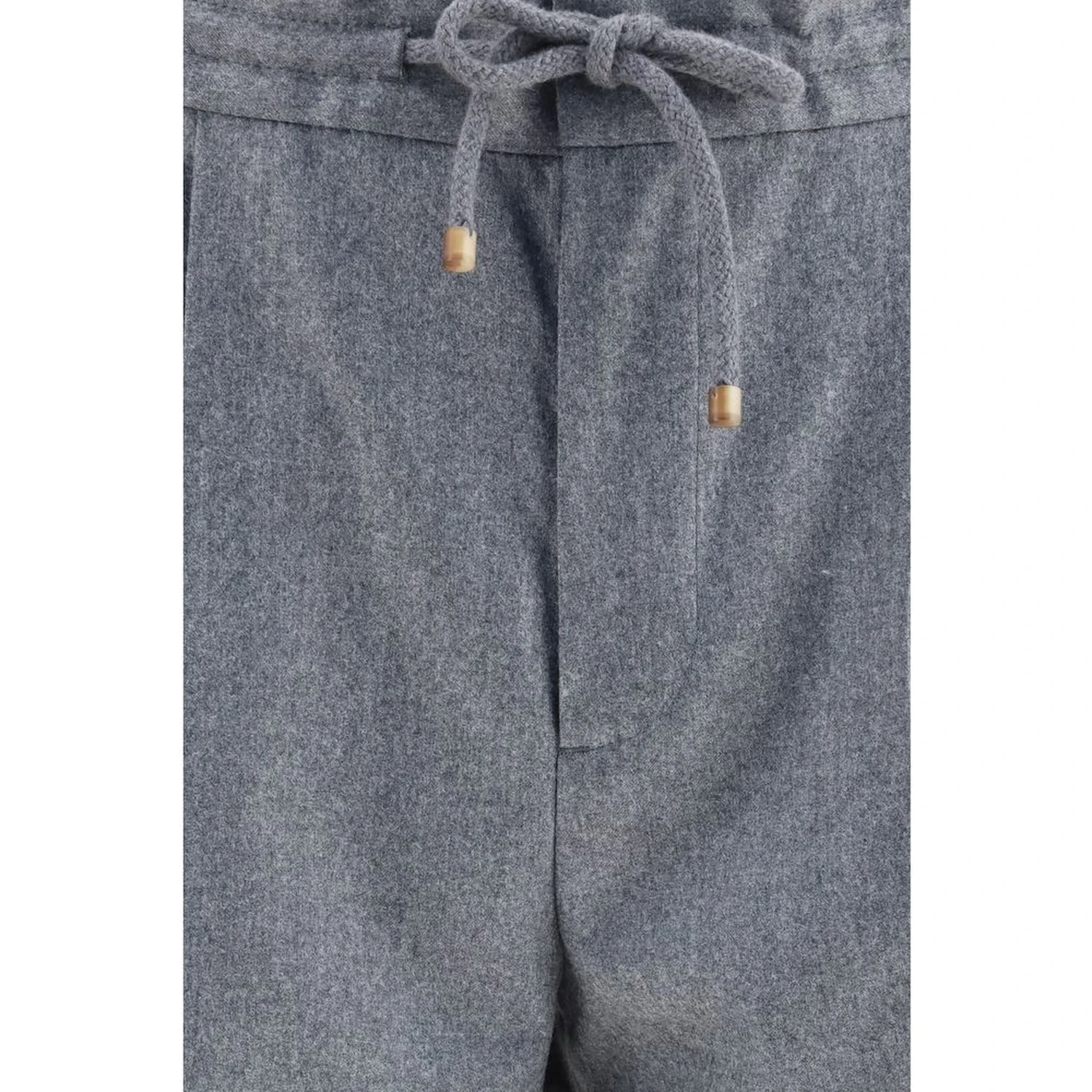 Gray Wool Oves Aries Casual Pants
