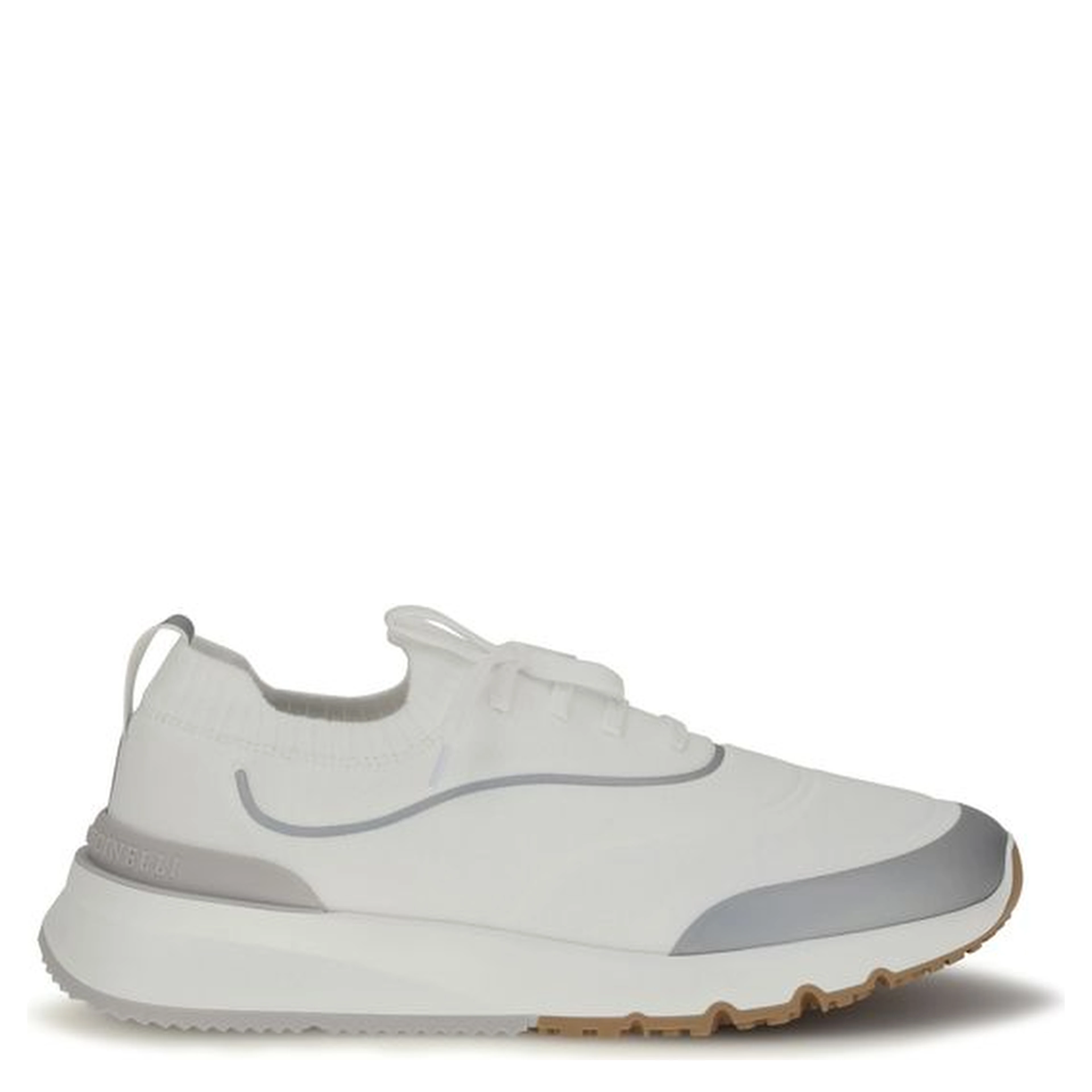 White Cotton Athletic Sneakers