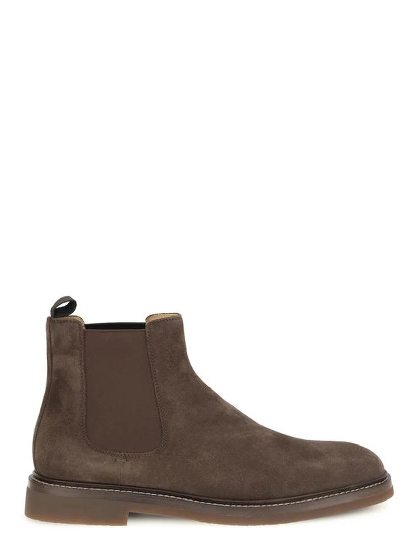 Brown Calf Leather Bos Taurus Chelsea Boots