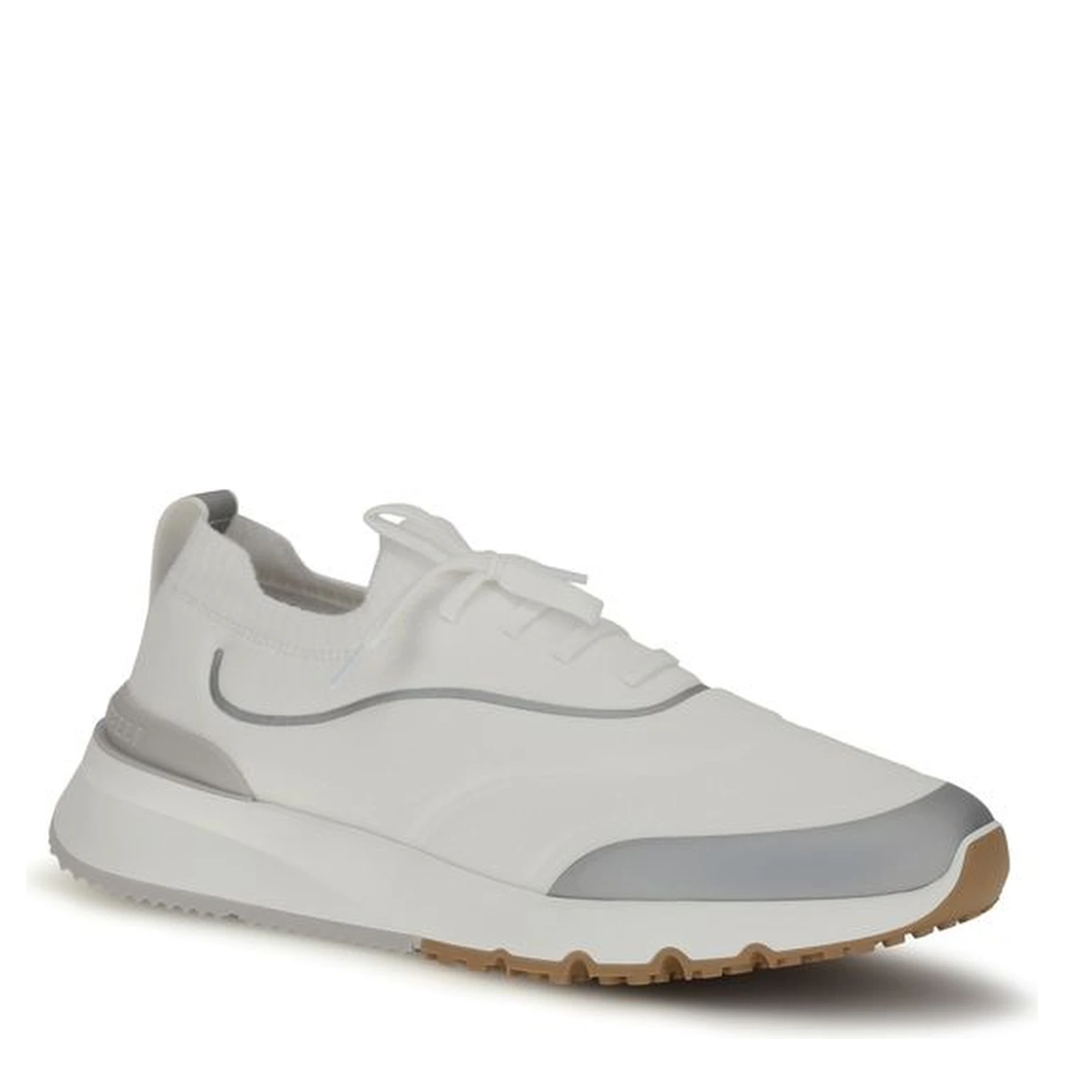 White Cotton Athletic Sneakers