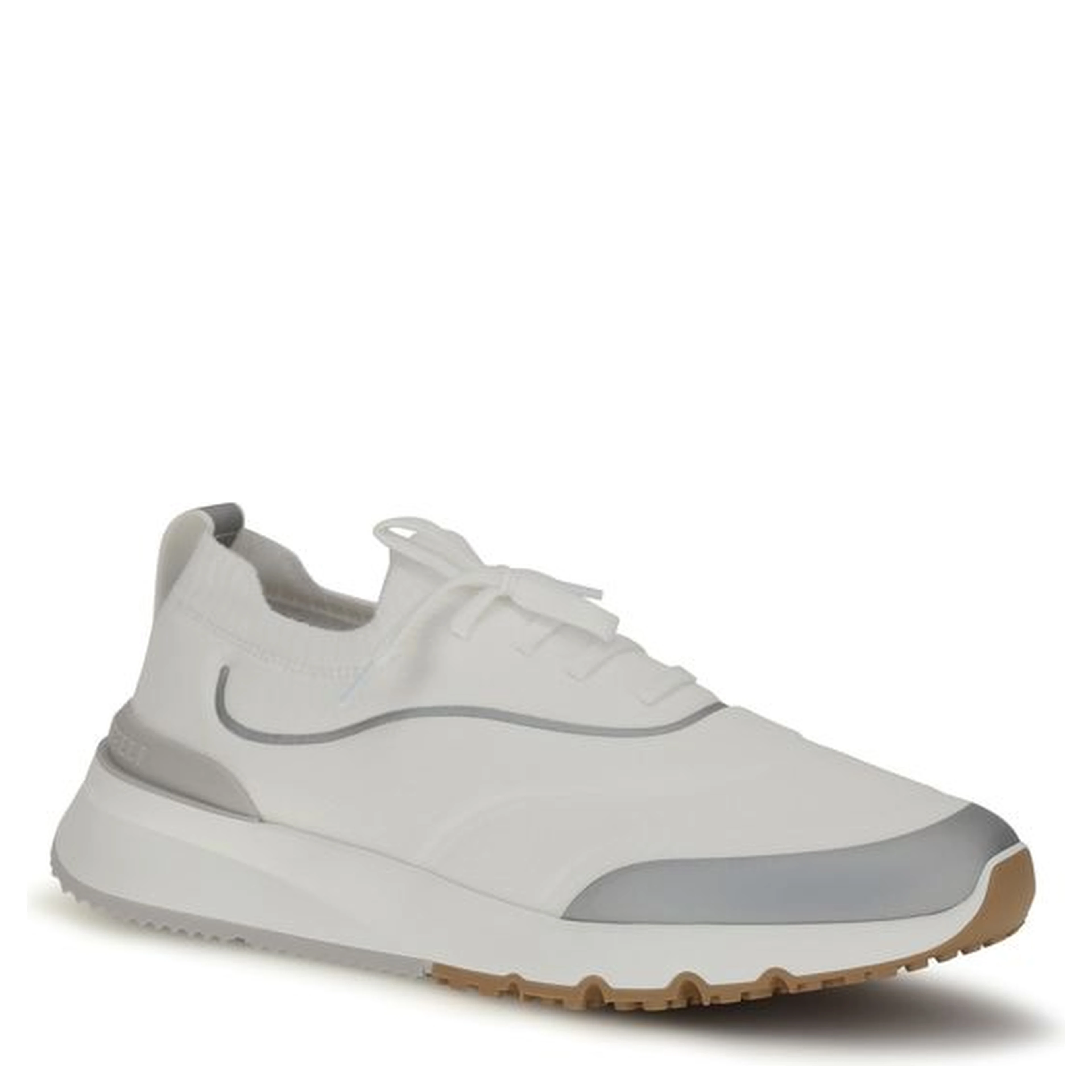 White Cotton Athletic Sneakers