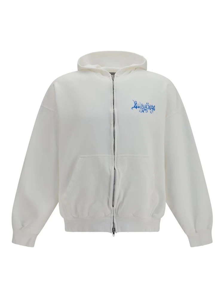 White Cotton Sweatshirt