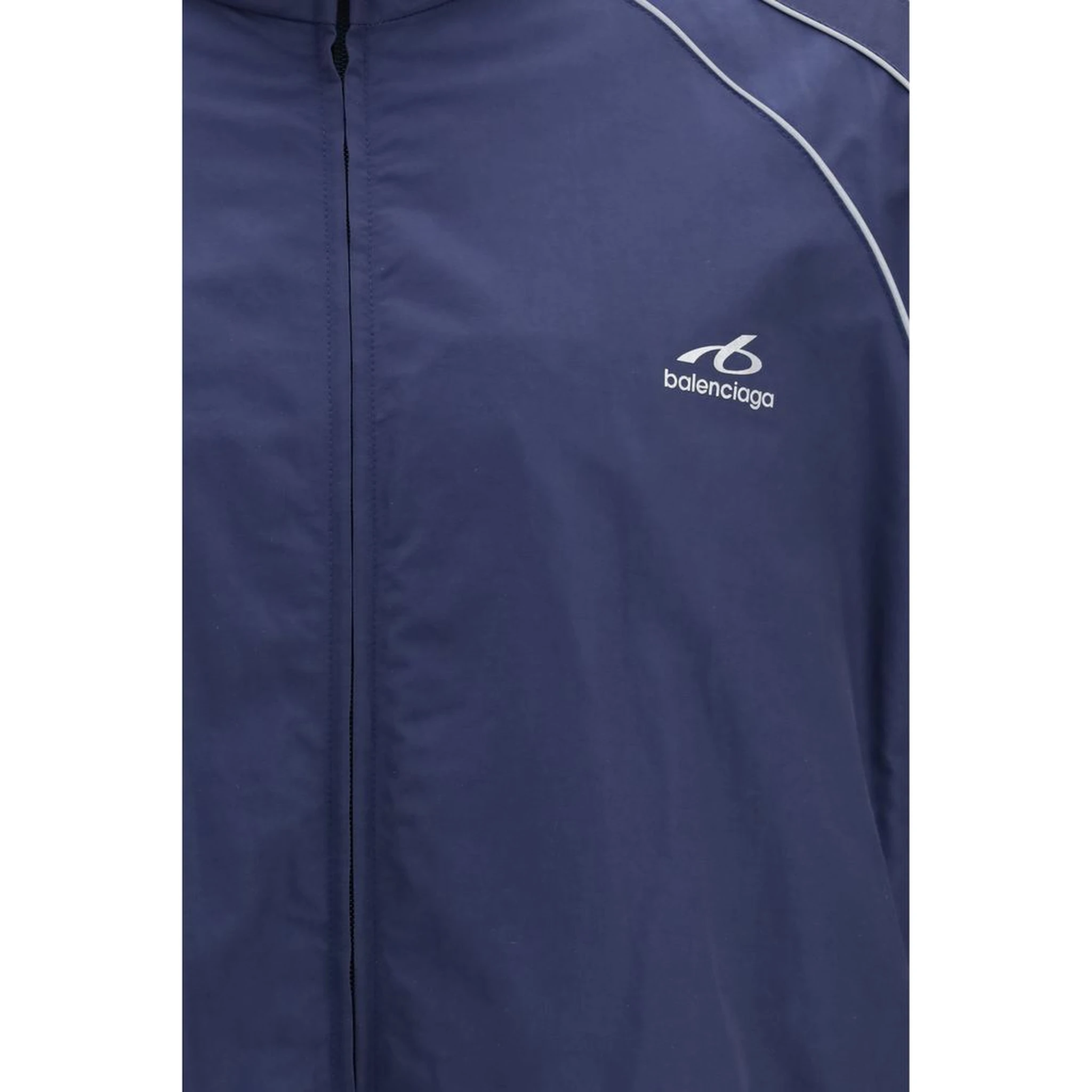 Blue Cotton Shell Jacket