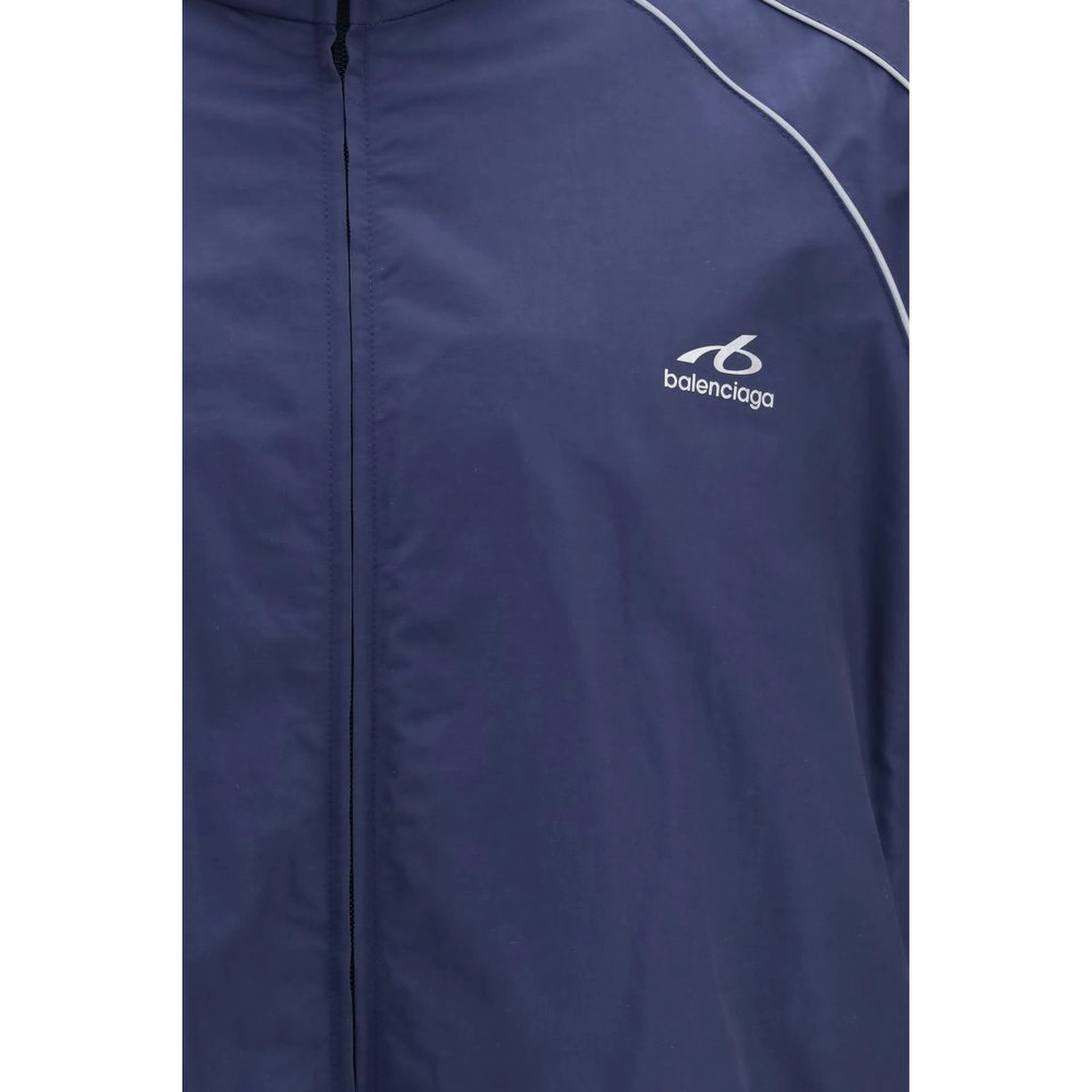 Blue Cotton Shell Jacket