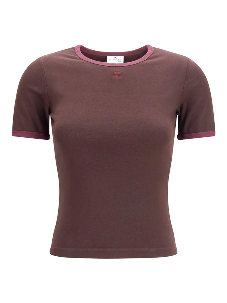 Brown Cotton T-Shirt
