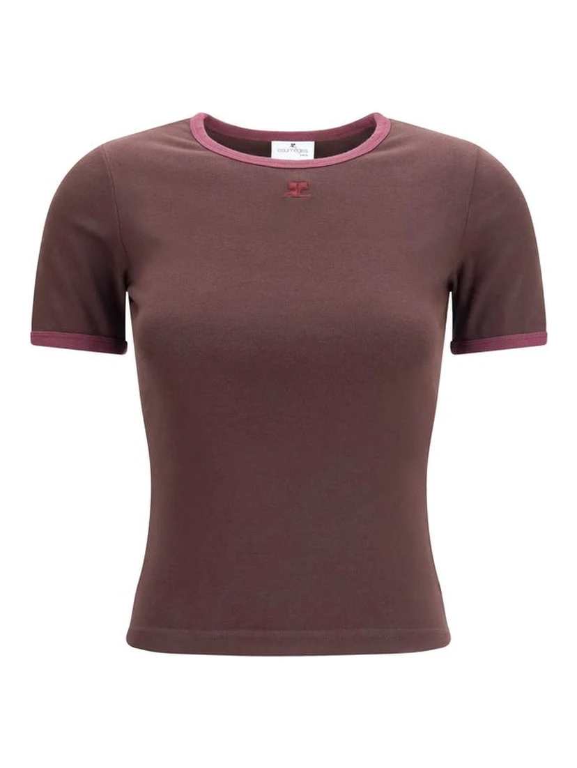 Brown Cotton T-Shirt