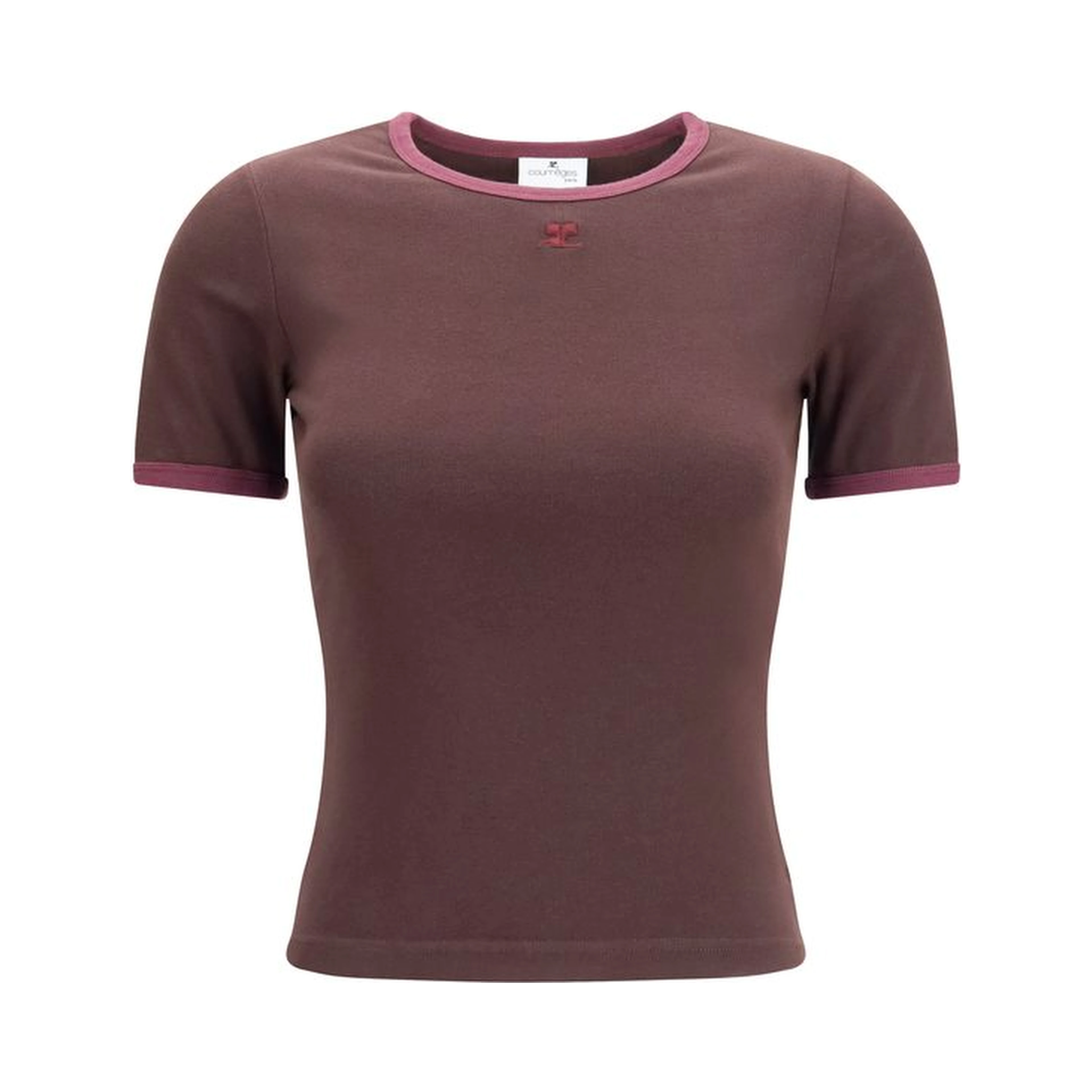 Brown Cotton T-Shirt