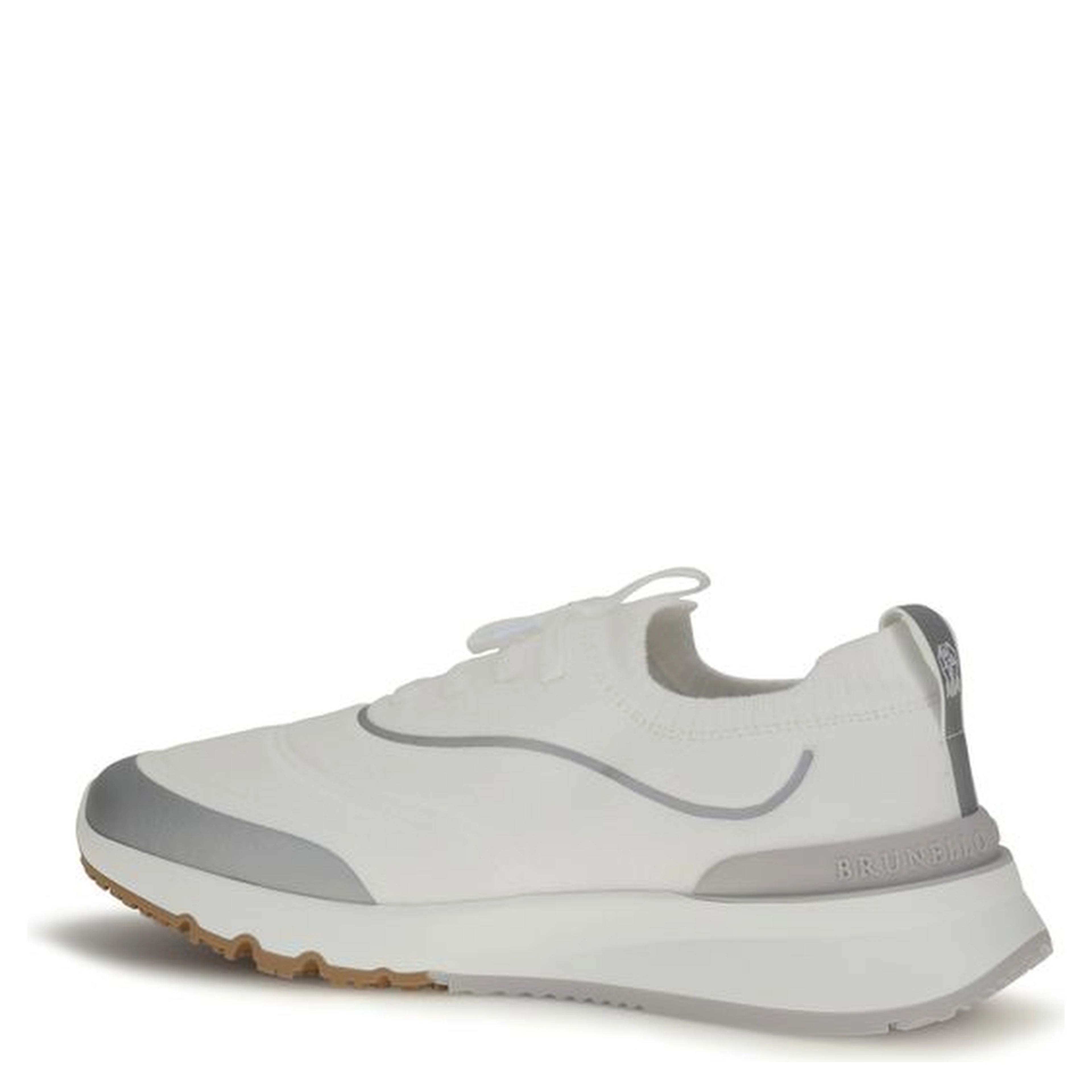 White Cotton Athletic Sneakers