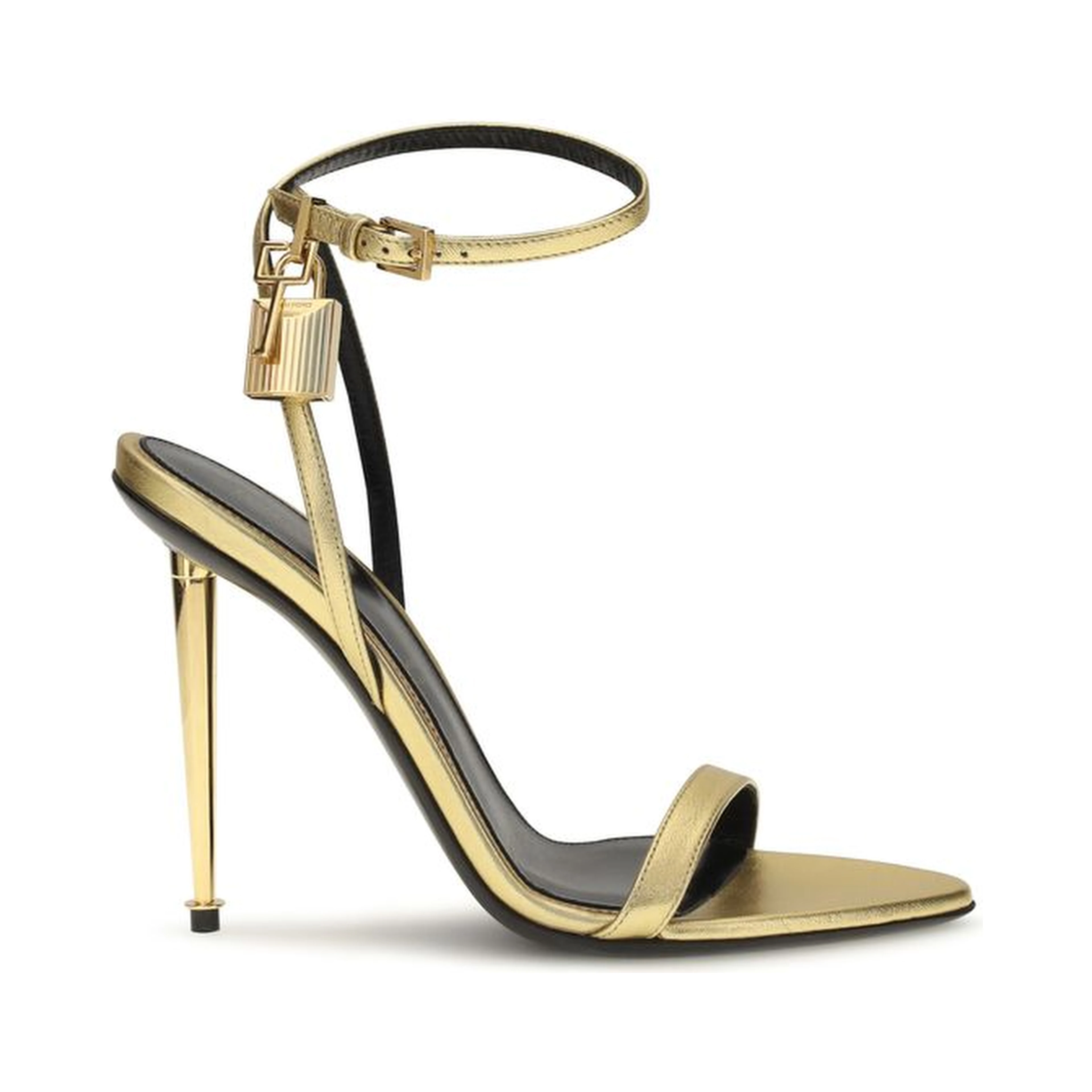 Gold Lamb Ovis Aries Aries Stiletto Heel Sandals