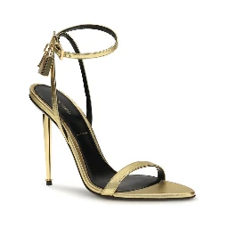 Gold Lamb Ovis Aries Aries Stiletto Heel Sandals