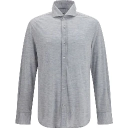 Gray Silk Dress Shirt