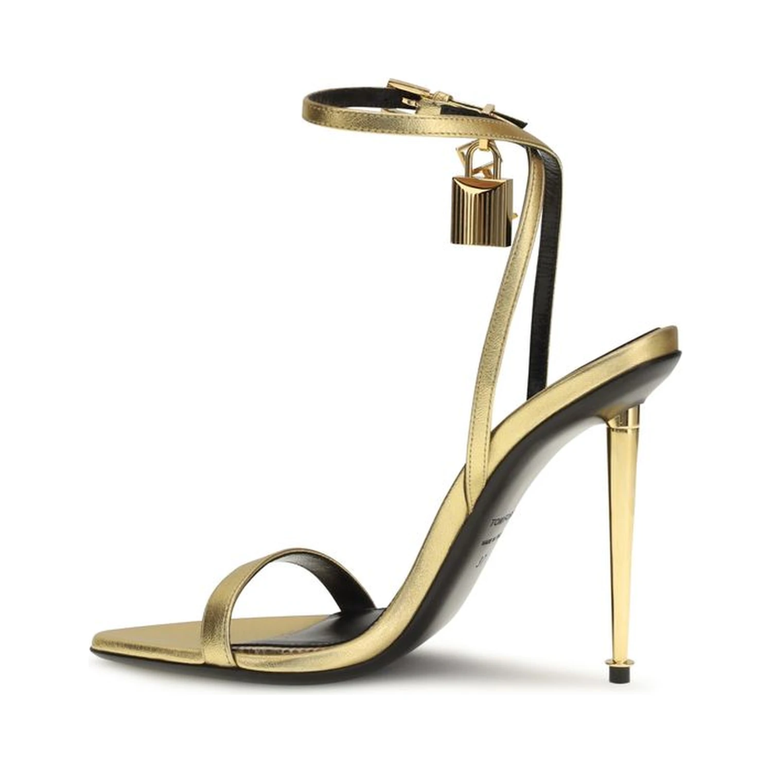 Gold Lamb Ovis Aries Aries Stiletto Heel Sandals