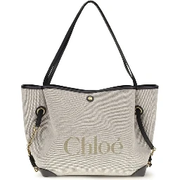 Gray Cotton Shoulder Bag