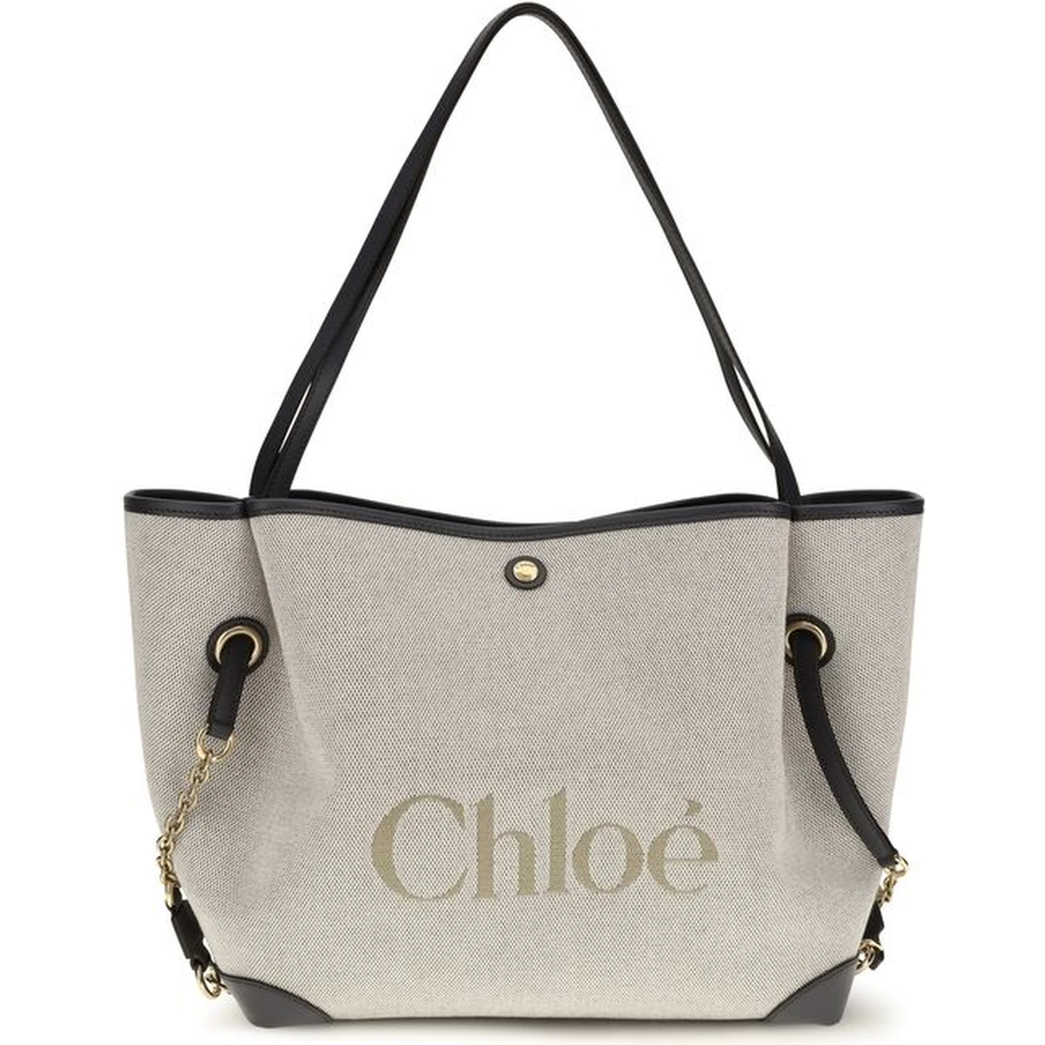 Gray Cotton Shoulder Bag