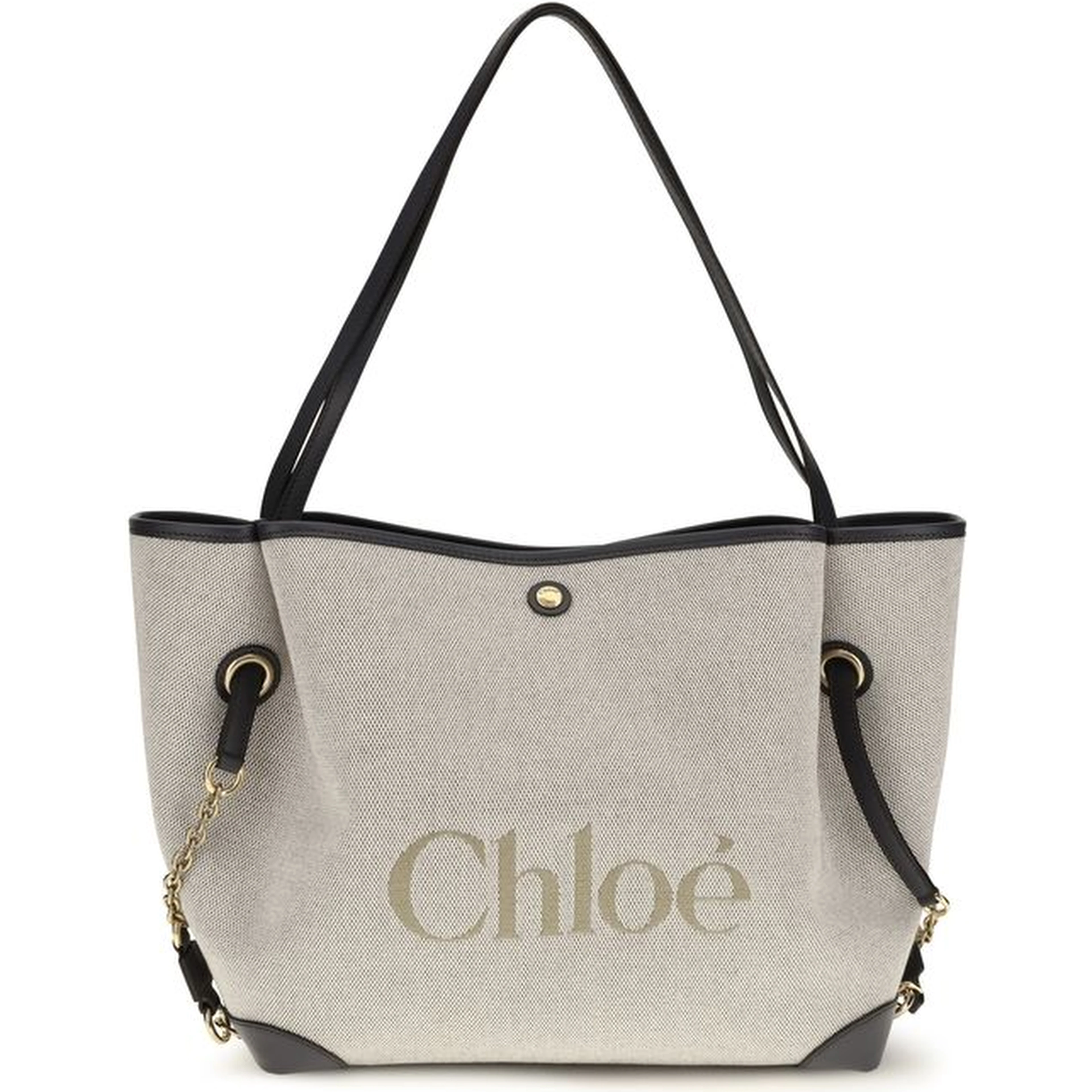 Gray Cotton Shoulder Bag