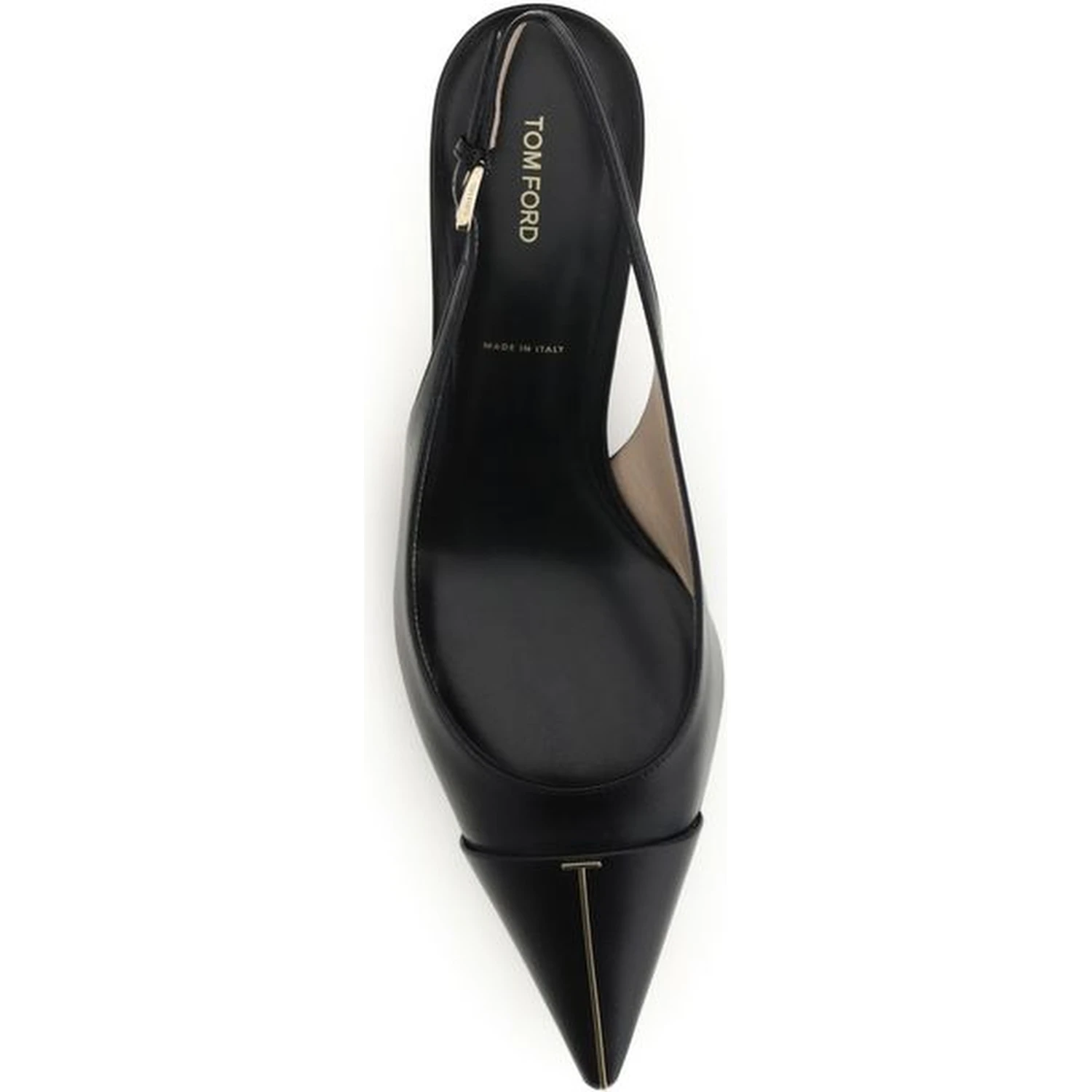 Black Calf Leather Bos Taurus Mid Heel Pumps