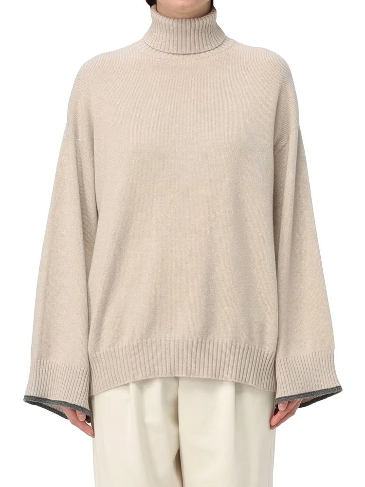 Beige Cashmere Turtleneck alternative