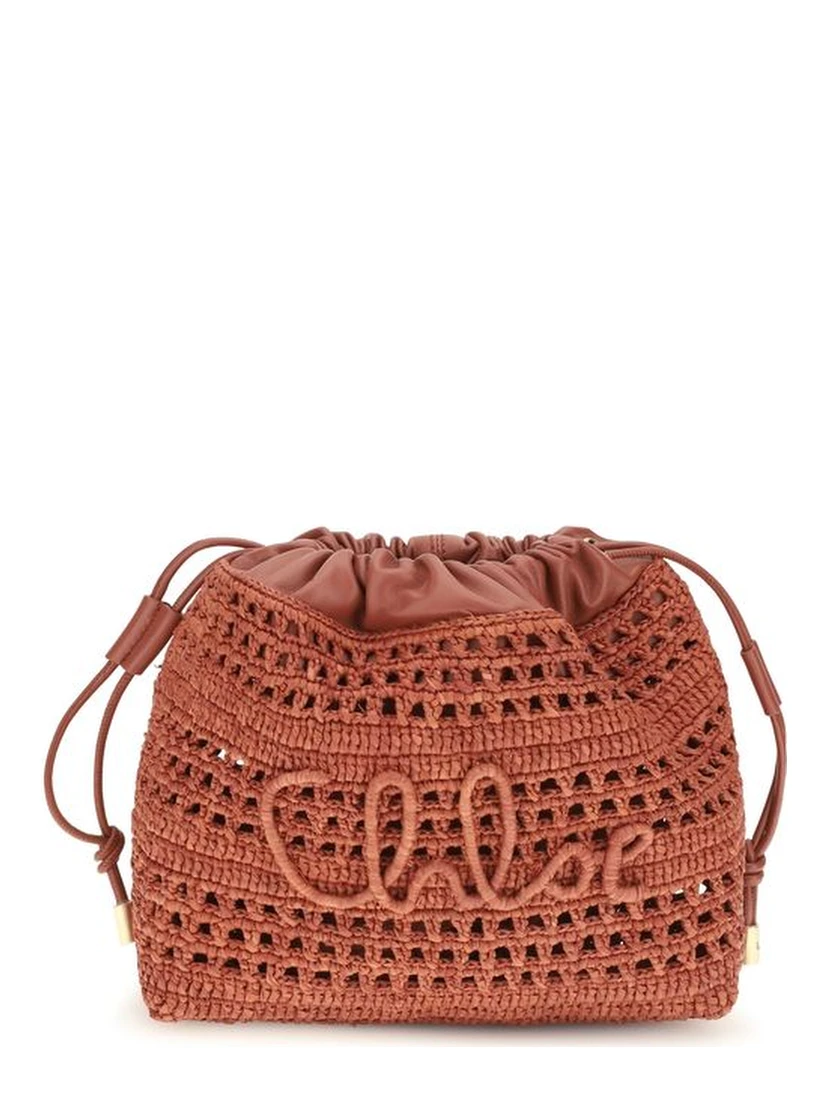 Multicolor Raffia Shoulder Bag