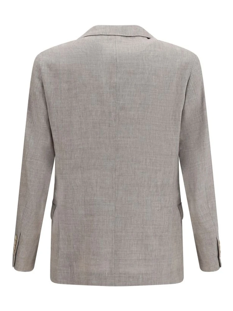 Beige Linen Full-Length Jacket alternative