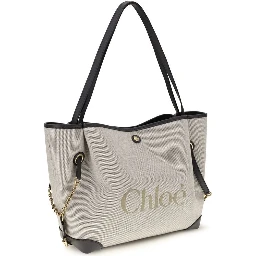 Gray Cotton Shoulder Bag