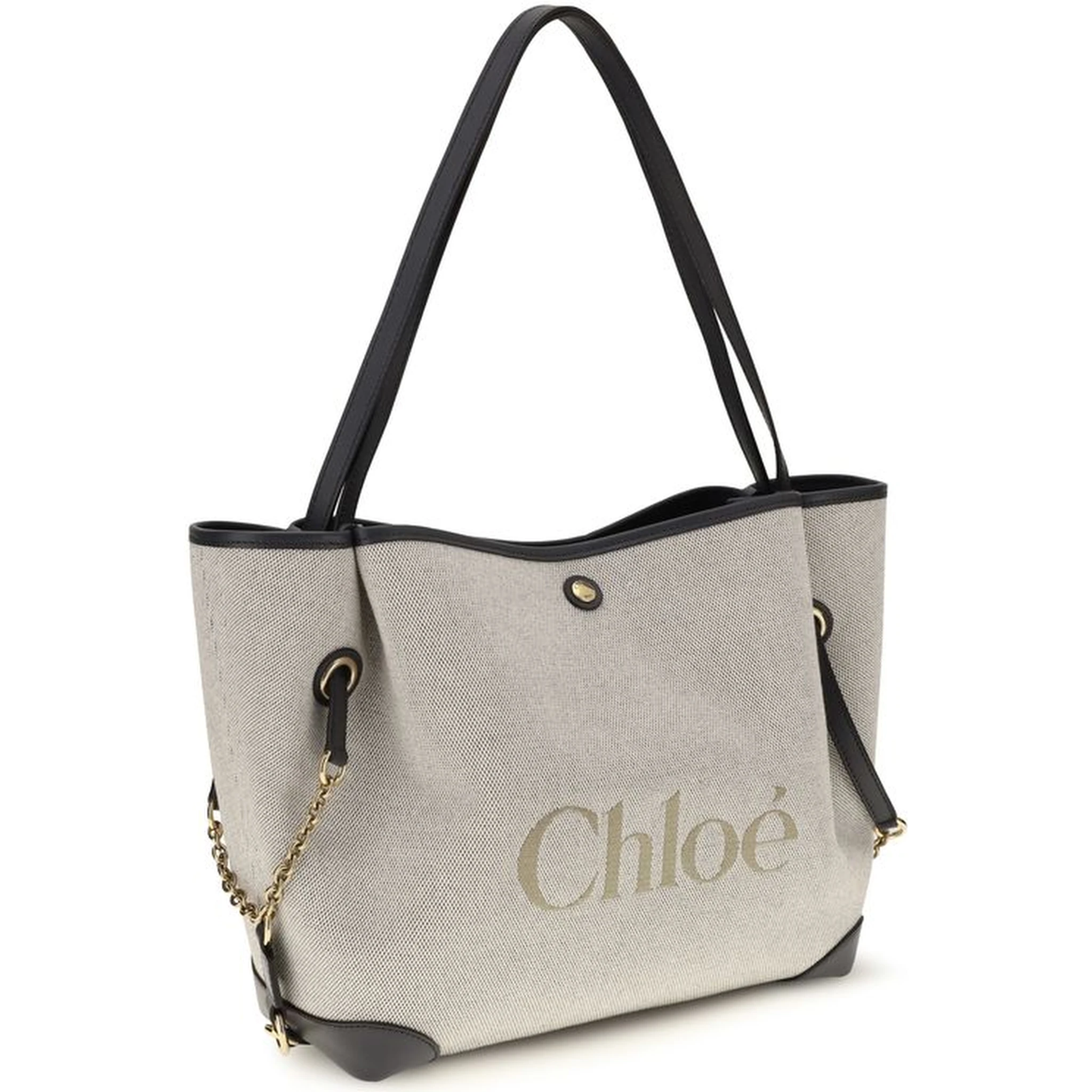 Gray Cotton Shoulder Bag