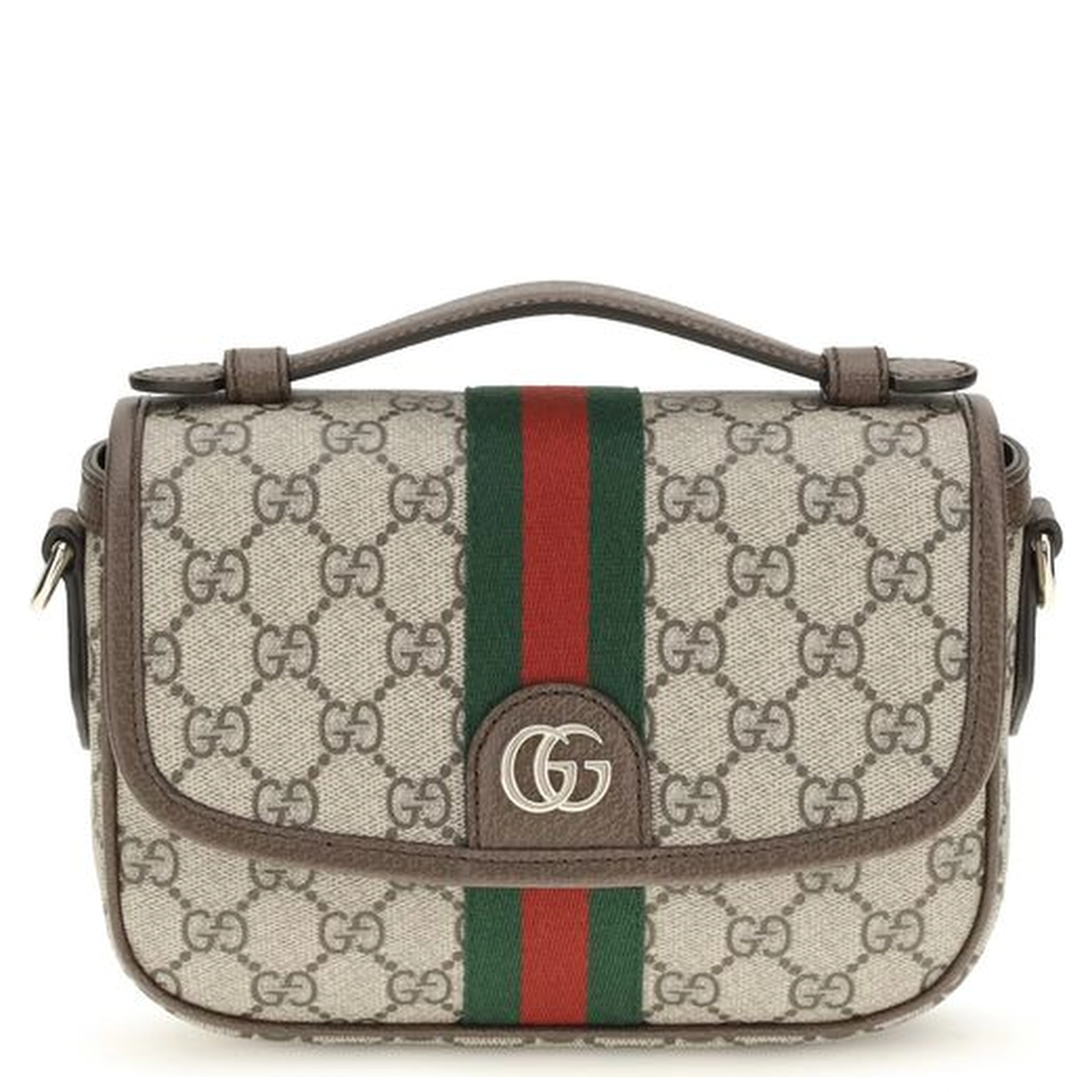 Beige Fabric Handbag