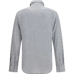 Gray Silk Dress Shirt