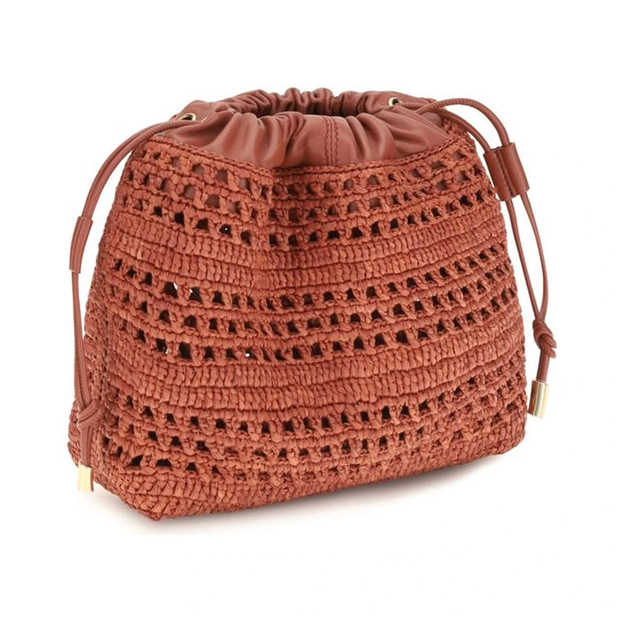 Multicolor Raffia Shoulder Bag