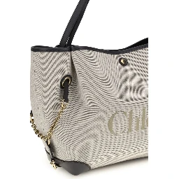 Gray Cotton Shoulder Bag