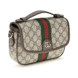 Beige Fabric Handbag