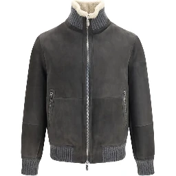 Gray Wool Oves Aries Full-Length Jacket