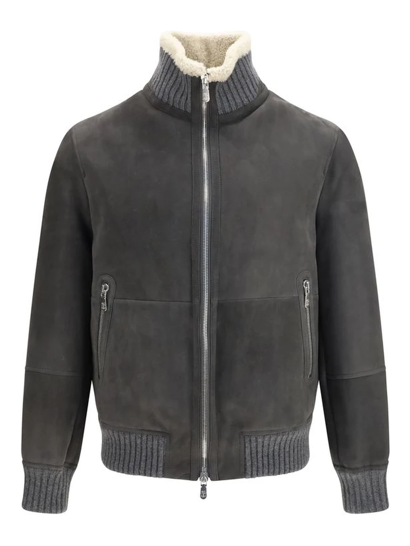 Gray Wool Oves Aries Full-Length Jacket