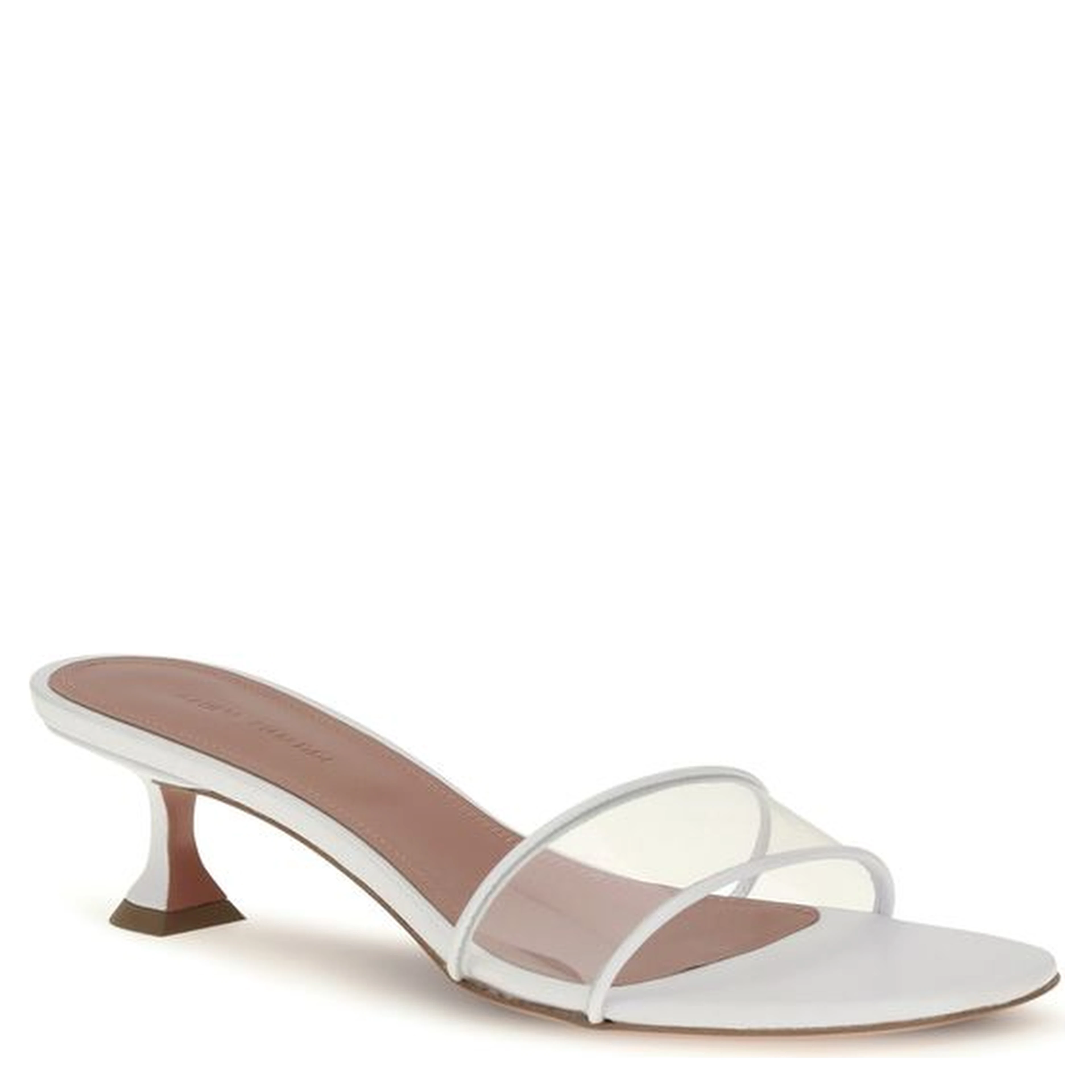 White Calf Leather Bos Taurus Sandals