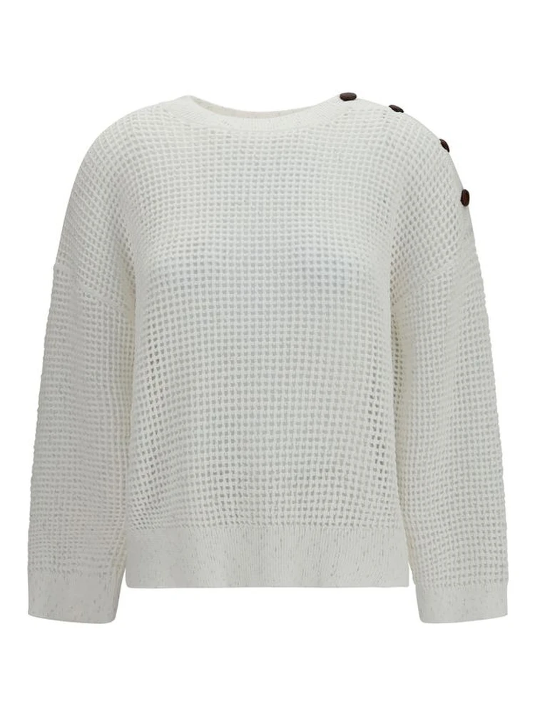 White Cotton Sweatshirt