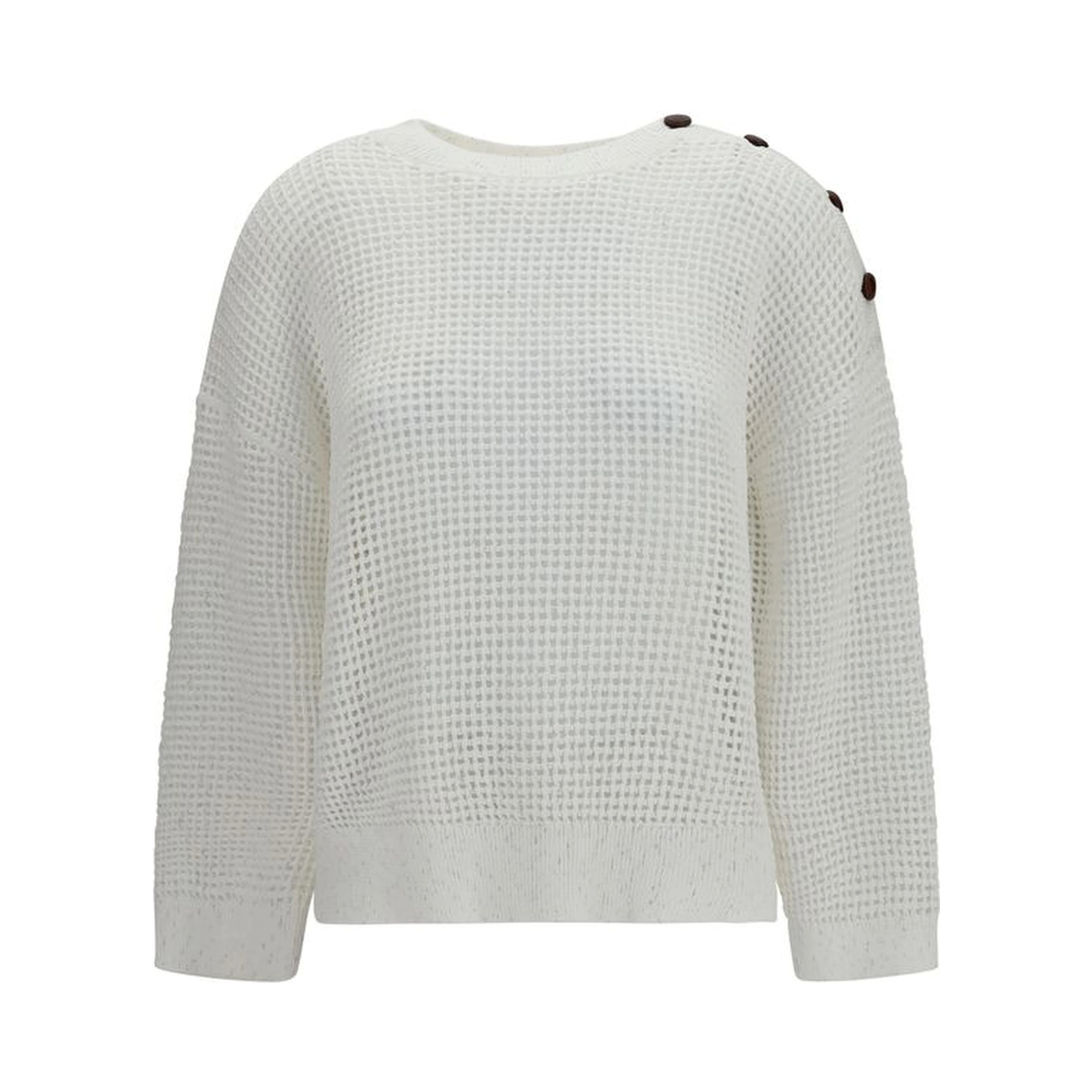 White Cotton Sweatshirt