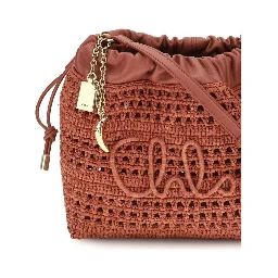 Multicolor Raffia Shoulder Bag