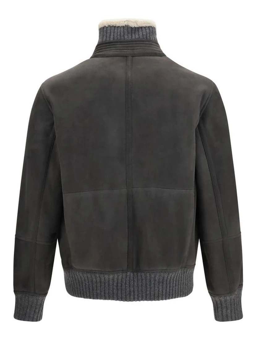 Gray Wool Oves Aries Full-Length Jacket