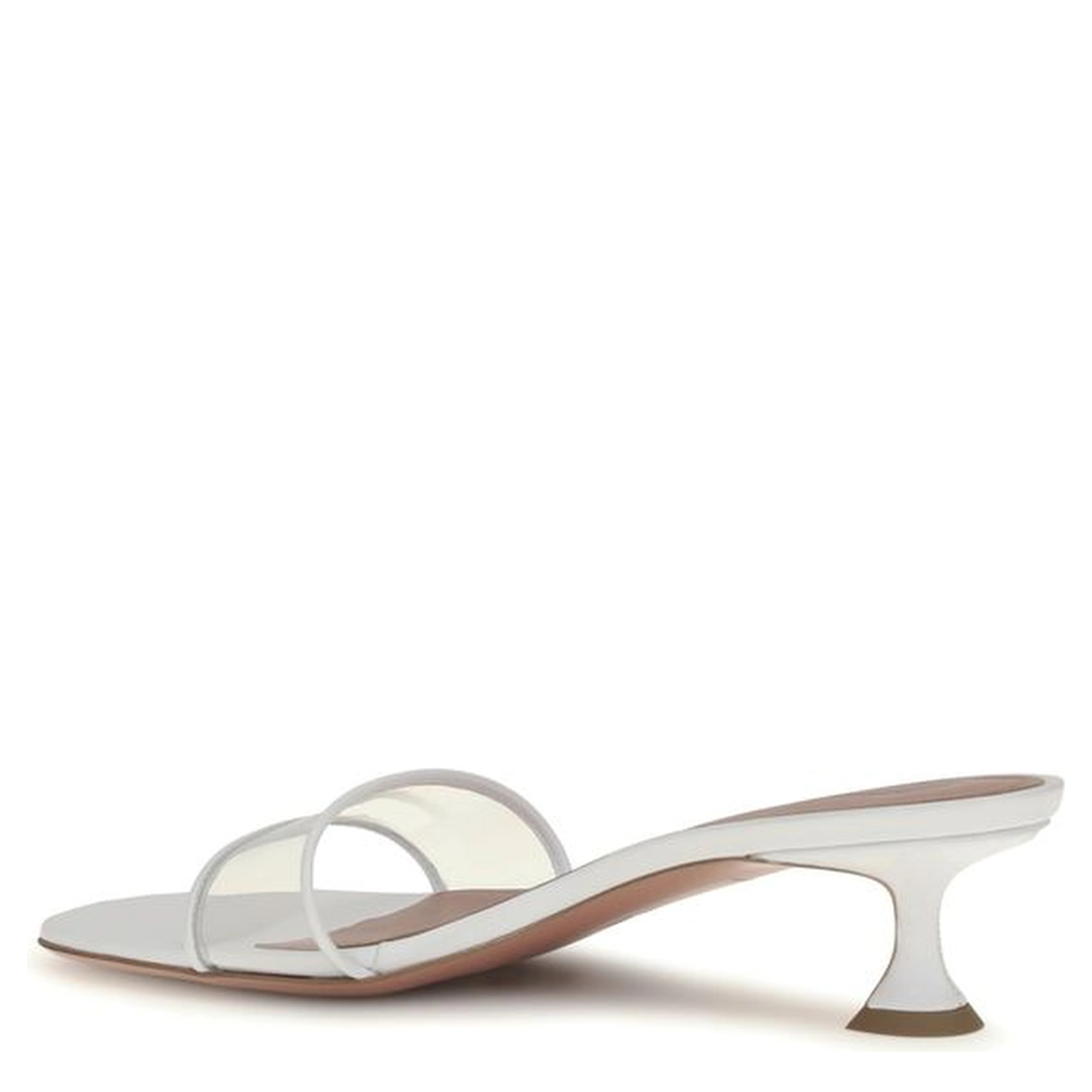 White Calf Leather Bos Taurus Sandals