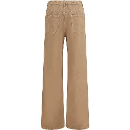 Beige Cotton Jeans Denim
