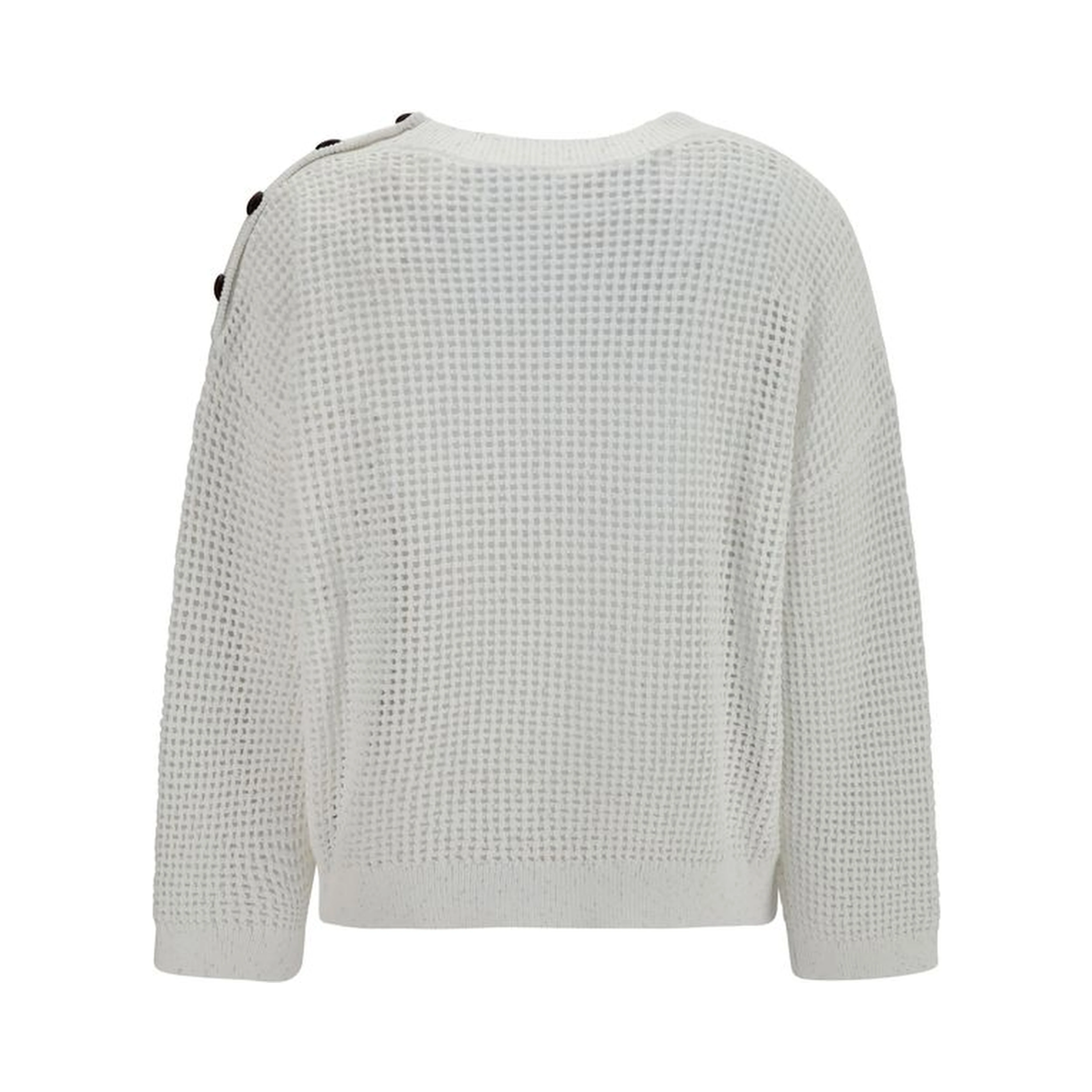 White Cotton Sweatshirt