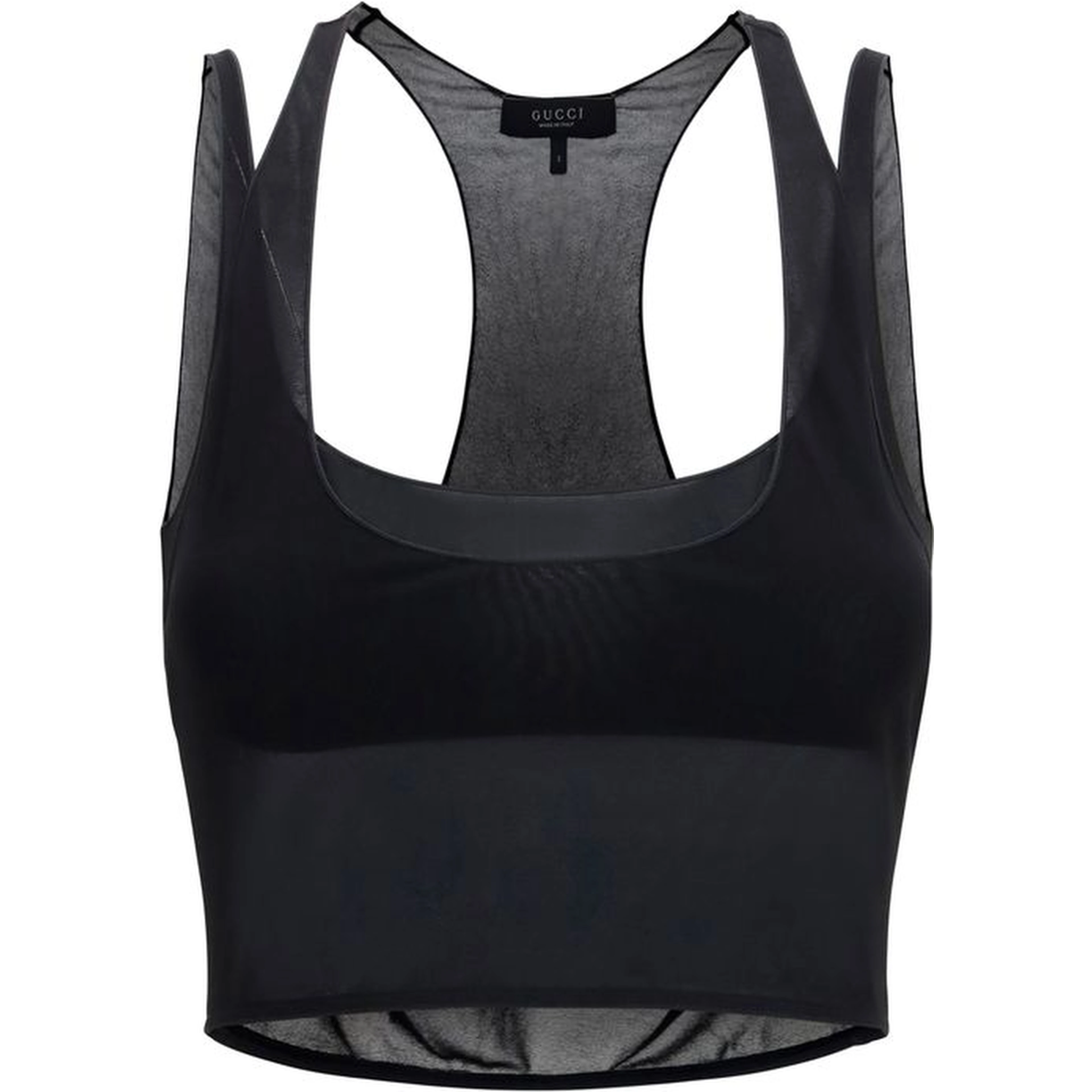 Black Viscose Bra