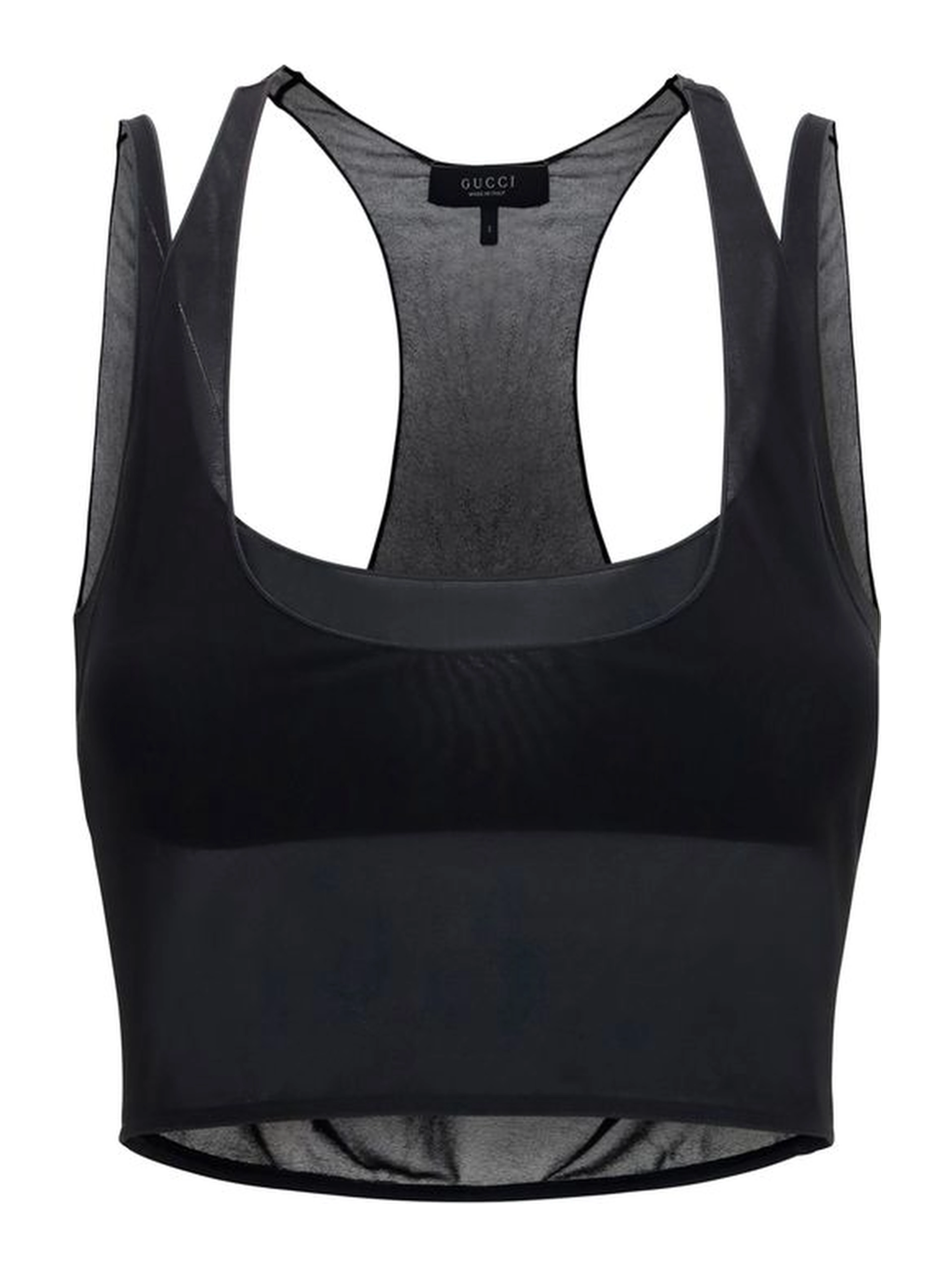 Black Viscose Bra