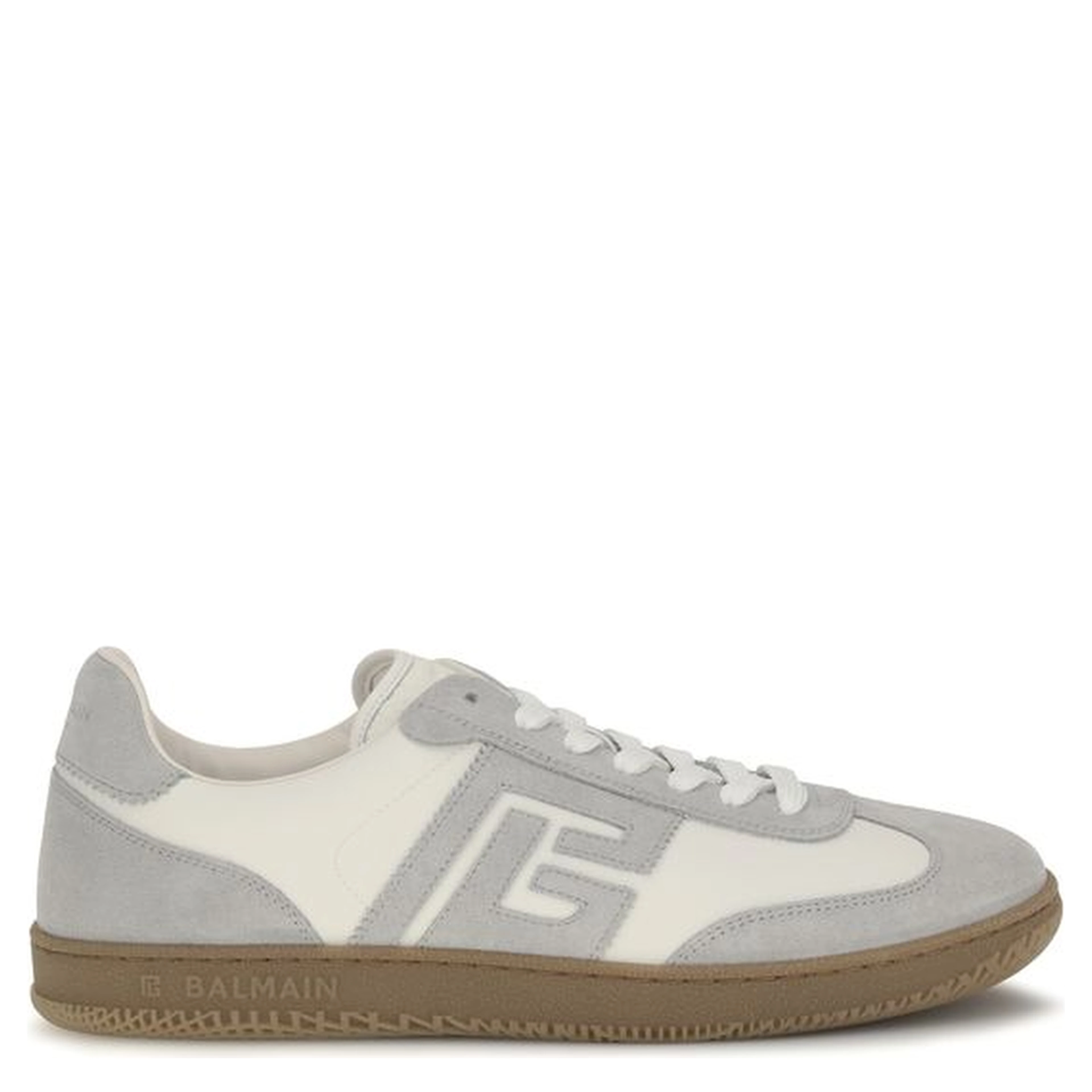White Calf Leather Bos Taurus Athletic Sneakers
