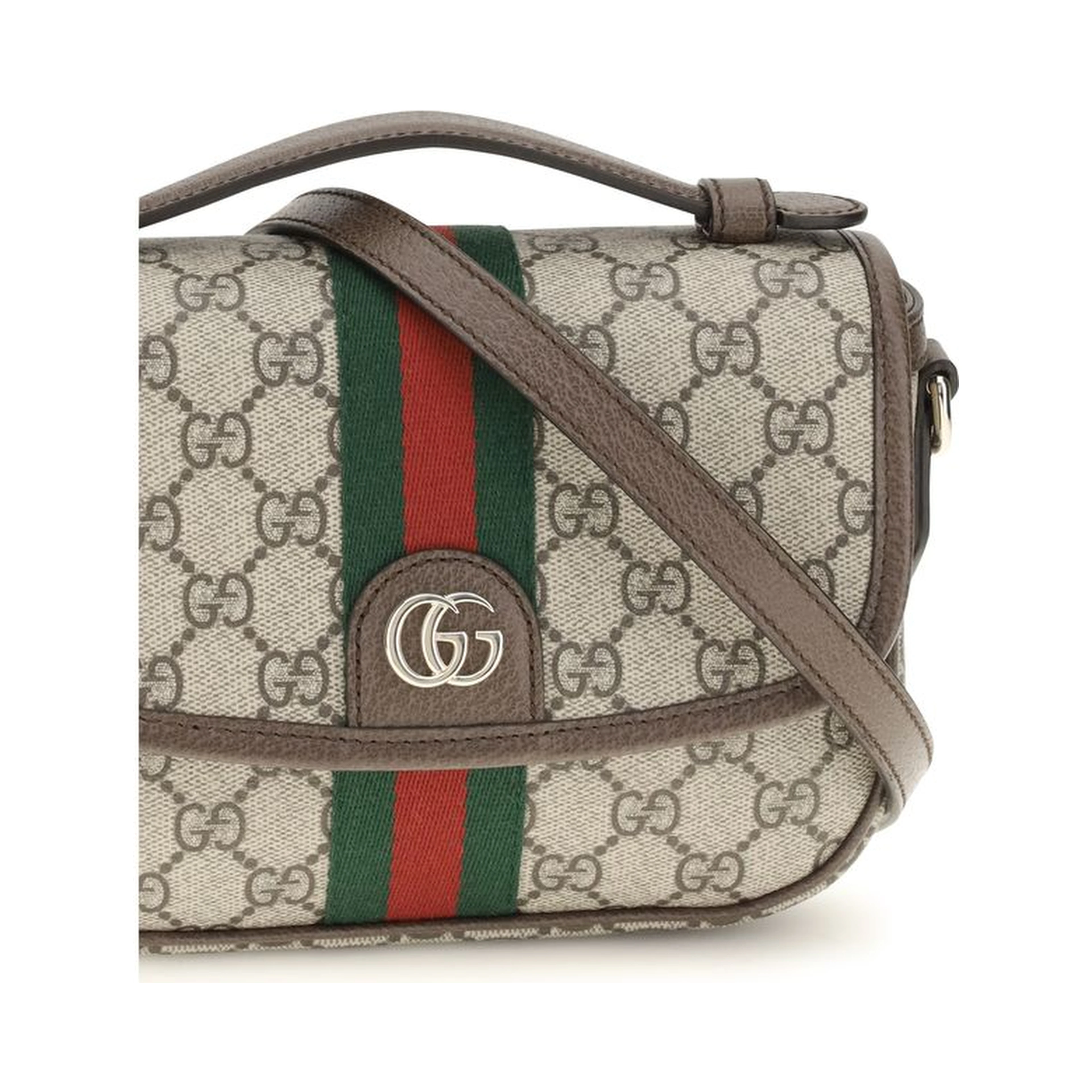 Beige Fabric Handbag