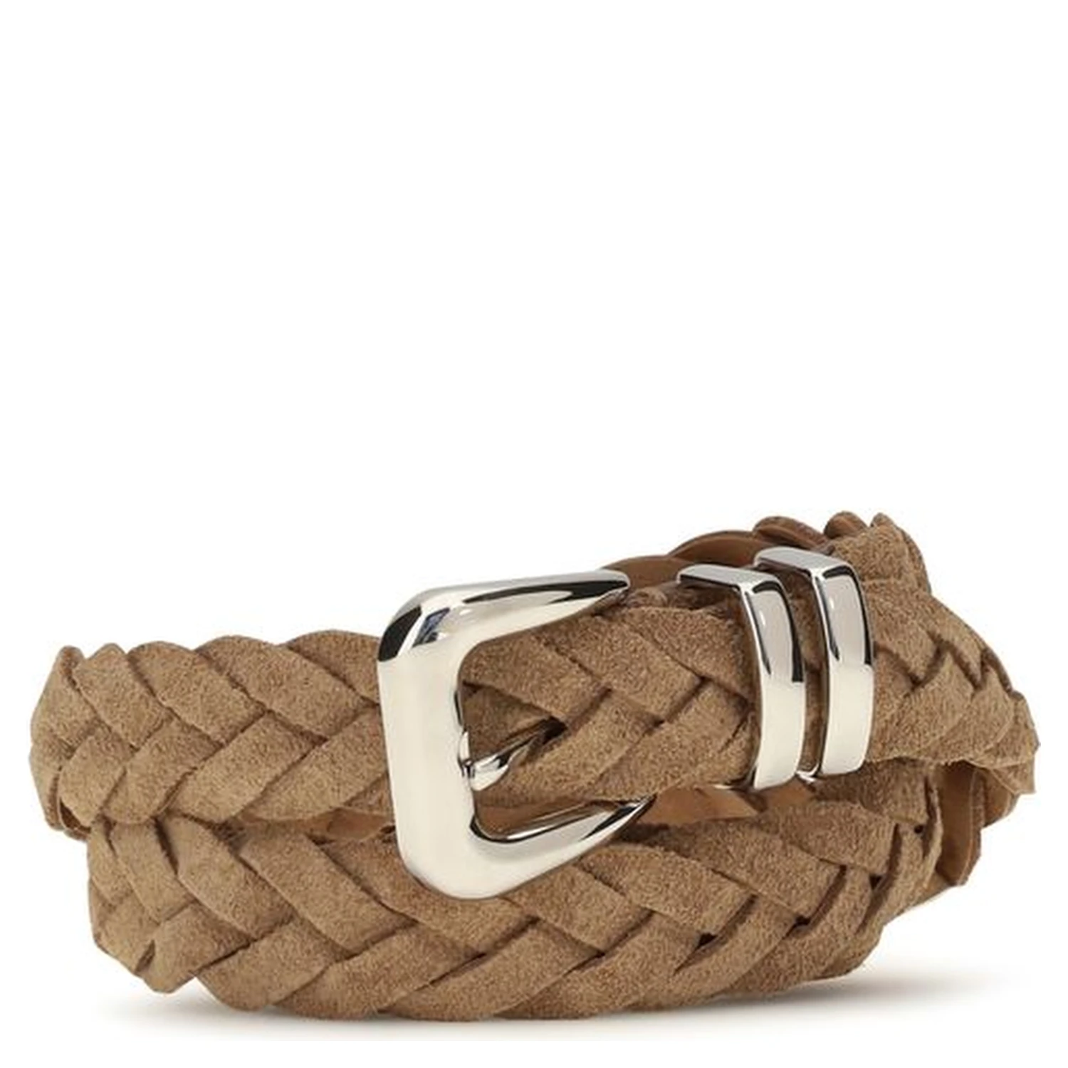 Beige Calf Leather Bos Taurus Regular Belt