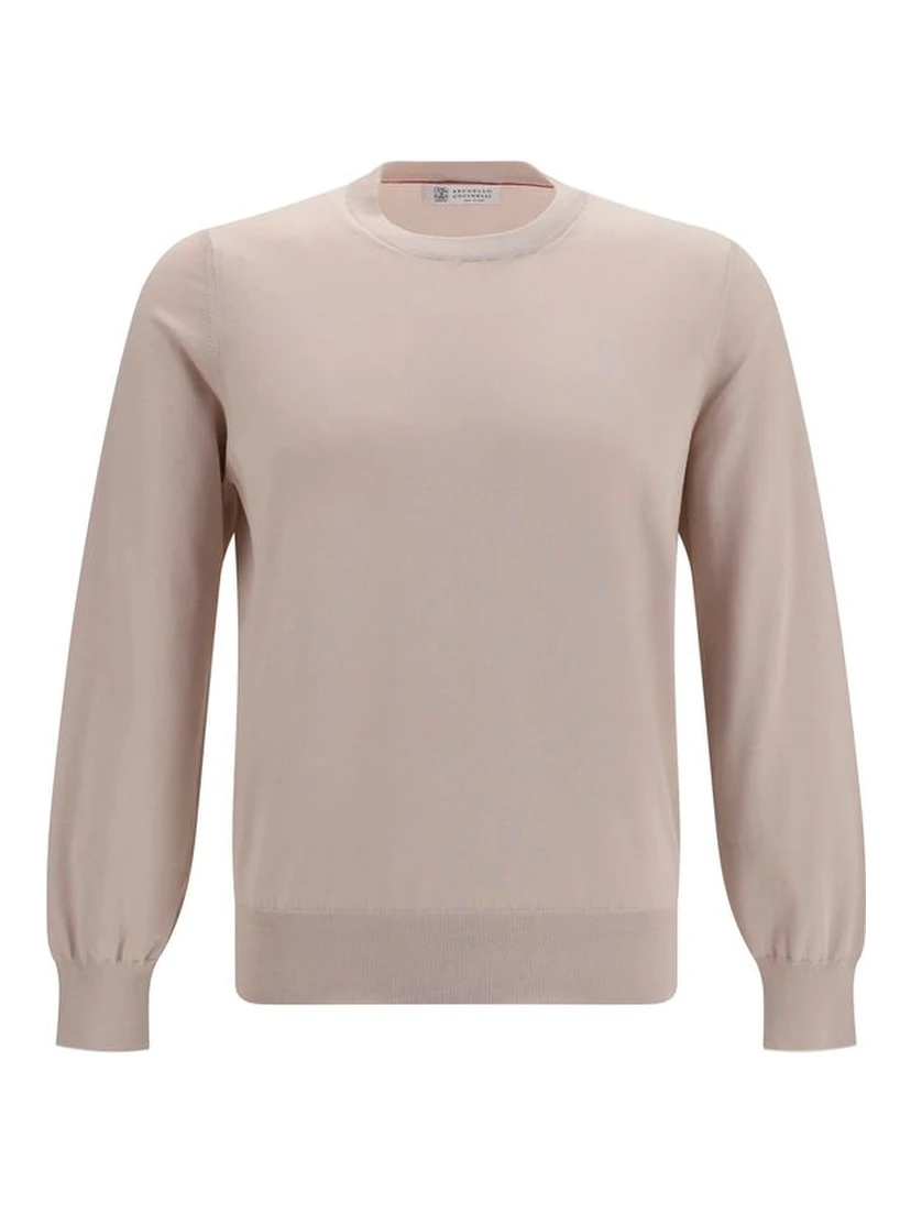 Beige Cotton Sweatshirt