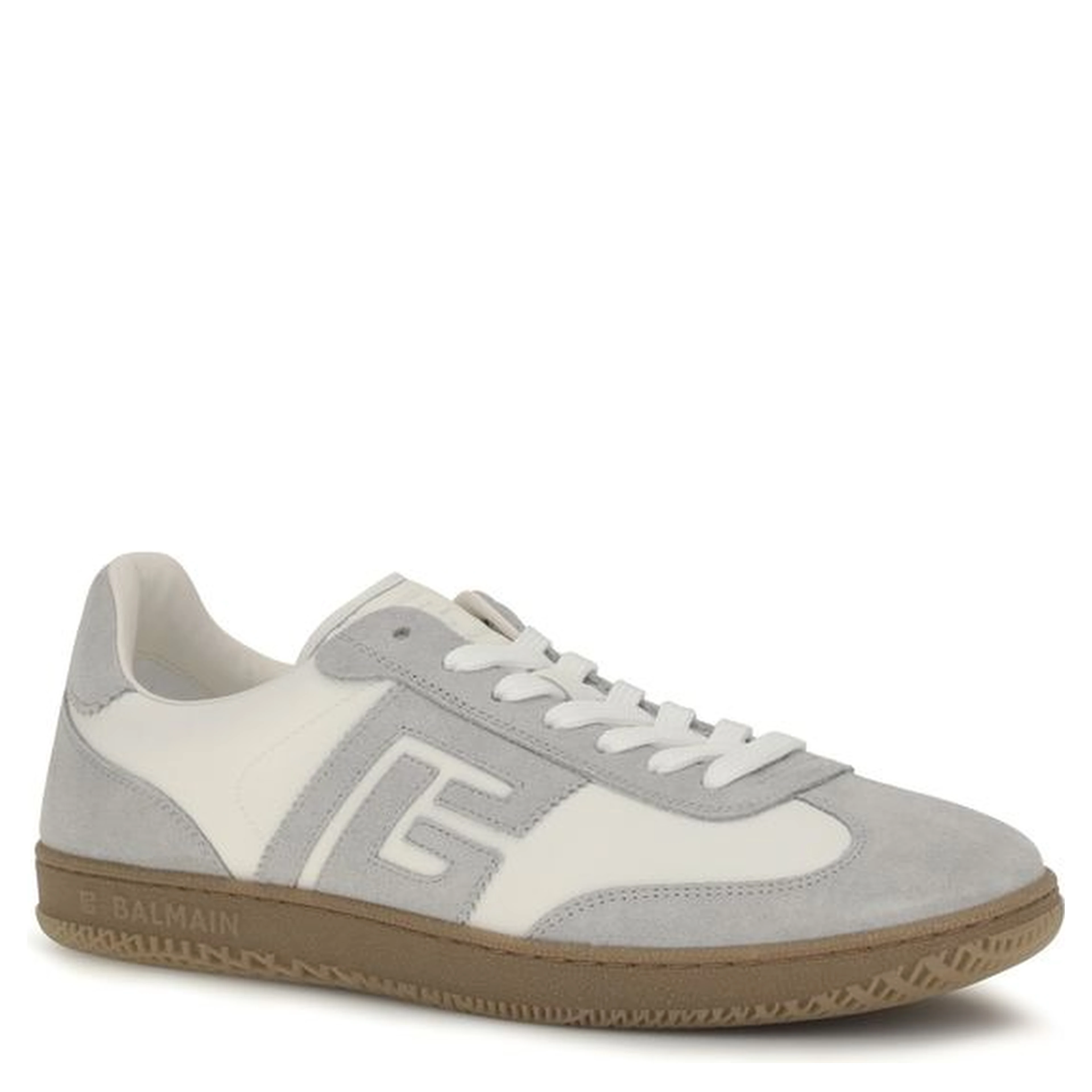 White Calf Leather Bos Taurus Athletic Sneakers